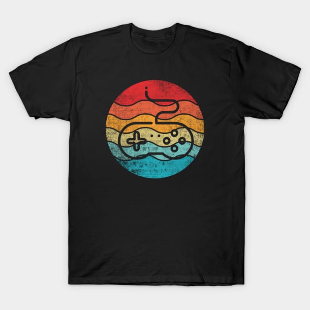 joystick retro vintage sunset T-Shirt by PhiloArt